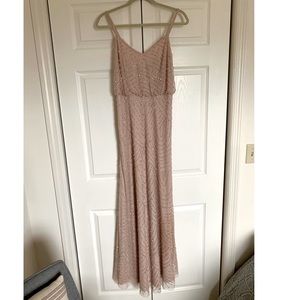 Adrianna Papell Blush Art Deco Beaded Blouson